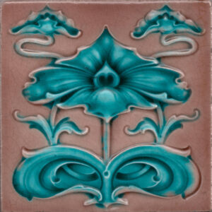 Art Nouveau ceramic or porcelain tiles ref 13.