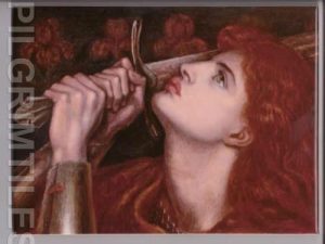 Pre Raphaelite Joan Of Arc Tile