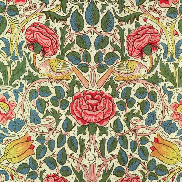 William Morris Bird & Rose Ceramic or Porcelain Tiles Kitchen Bathroom Fire red 