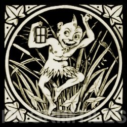 Minton Elfin Arts and Crafts Tile ref 9