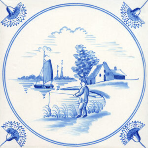 Delft Style Tile ref 24