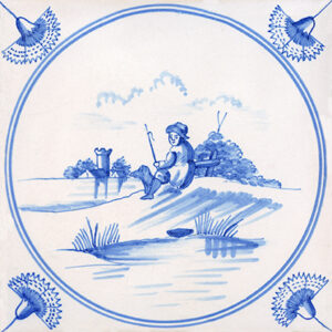 Delft Style Tile ref 25