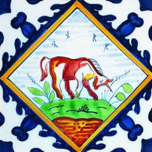 Delft Style Horse tile ref 51