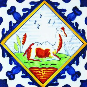 Delft Style Camel tile ref 54