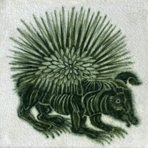 William De Morgan Hedgehog tile