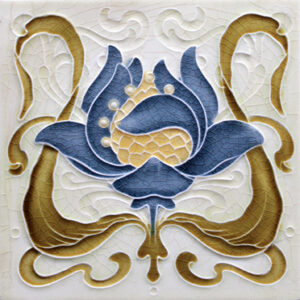 Art Nouveau Ceramic or Porcelain Tile ref 167