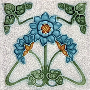 Art Nouveau Ceramic or Porcelain Tile ref 179