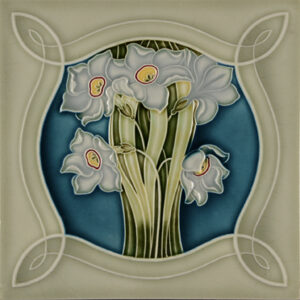 Art Nouveau Ceramic or Porcelain Tile ref 182