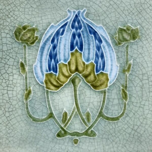 Art Nouveau Ceramic or Porcelain Tile ref 186