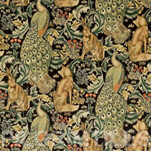 William Morris Forest tiles black