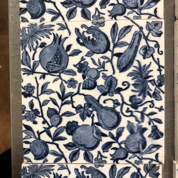 Original Antique Minton Aesthetic Movement Victorian Fireplace 10 Tile Set - Image 7