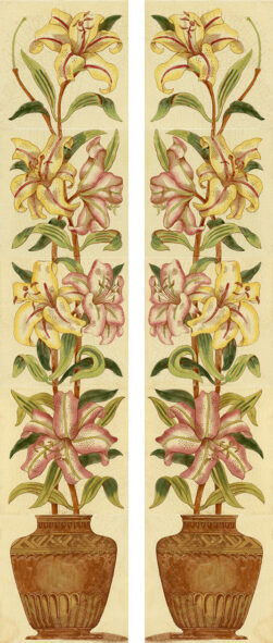 Aesthetic Movement Fireplace 10 Tile Set 228