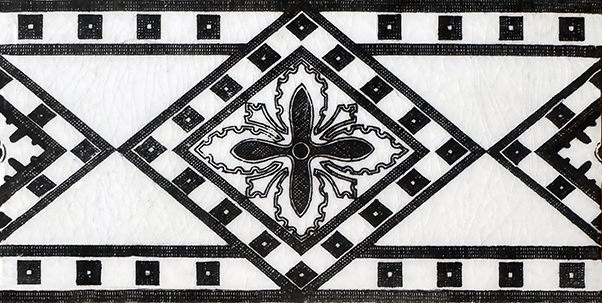 Arts Deco border tile ref 59