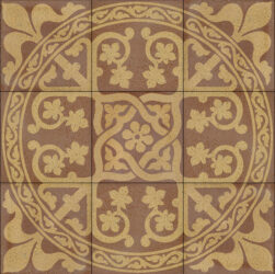 Gothic Kiln Fired Ceramic or Porcelain 9 Tile Mural Backsplash ref 11